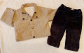 Детски комплект яке и джинси, 9-12-18м