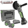 Акумулаторен безчетков ъглошлайф 36V 5,0Ah HAWEK, снимка 1