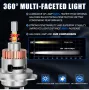 H7 LED крушки 150w мини 4-странни Canbus, 30000LM, снимка 11