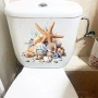 Морска звезда миди рапани стикер лепенка за wc тоалетна чиния за капака, снимка 1