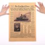 Хартиен постер потъването на Титаник плакат кораб титаник, снимка 4