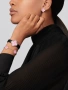 Van Cleef & Arpels VCA 5 Motifs Silver Pink Opal Vintage Alhambra Дамска Гривна, снимка 9