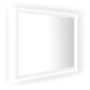 vidaXL LED огледало за баня, бяло, 60x8,5x37 см, акрил(SKU:804916