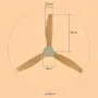 Таванен вентилатор с LED светлина -  Brizy Bright Ceiling Fan, снимка 3