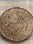 Сребърна монета 50 франка 1976г. Франция Трета република Херкулес за КОЛЕКЦИЯ 29593, снимка 13