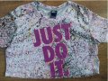 Nike Printed Cropped Just Do It T-Shirt - страхотна дамска тениска, снимка 5