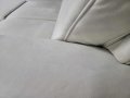 Светло кремав ъглов диван от плат с функция сън и чекмедже КS4815, снимка 3