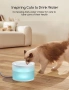 Фонтан за вода за котки, фонтан за вода за домашни любимци Meowant с безжична помпа, снимка 6