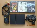Sony PlayStation 2 Slim с чип Matrix Infinity + Tekken 5 4 + Haunting Ground + Shadow Hearts, снимка 1