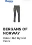 BERGANS OF NORWAY 🇳🇴 RABOT-висок клас мъжки хибриден панталон размер ХЛ, снимка 1