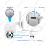 iCSee 8MP Куполна PTZ IP CAMERA WiFi Външна ВОДОУСТОЙЧИВА камера Wi-Fi, снимка 3
