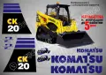 KOMATSU строителна техника и механизация стикери, снимка 12