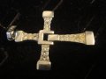 АРТ ДИЗАЙН КРЪСТ с КРИСТАЛИ БЛАГОРОДНА НЕРЪЖДАЕМА СТОМАНА РАЗДВИЖЕН 19685, снимка 8