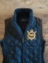 Polo Ralph Lauren Equestrian Vest Suede Trim White Quilted Full Zip - страхотен дамски елек, снимка 6