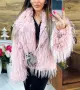 дамско палто с дълъг косъм , снимка 3