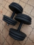 Разглобяеми гумени дъмбели 2x18 kg, снимка 5