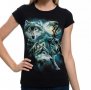 Нова дамска тениска с дигитален печат Вълци, пълнолуние, Серия вълци, снимка 1