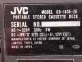 JVC Portable Stereo Cassette Deck CD-1635-2Е, снимка 5