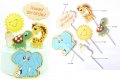 Happy Birthday Слънце животни Слон Жираф Костенурка картонени топери украса декор торта рожден ден, снимка 2