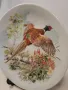 френска декоративна порцеланова чиния с фазан 8/1, снимка 2