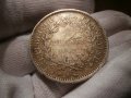 Голяма сребърна монета 5 франка 1849 