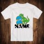 Детска тениска за рожден ден динозаври