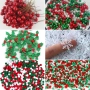Коледни елементи различни видове за декорация/ картички/ скрапбук снежинки плодчета звънчета помпони, снимка 1