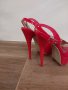 Елегантни червени лачени сандали с висок ток Paolo Bocelli, снимка 3