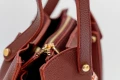 Класическа дамска чанта AMORE Giulia - Claret red, снимка 6