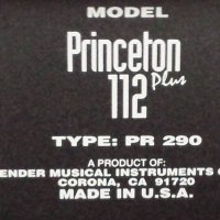 Продавам усилвател за китара Фендер Принстън 112+, снимка 1 - Китари - 32036505