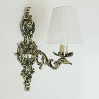 Царска старинна барокова луксозна брава от месинг-шилд ,ретро дръжка, винтидж обков, снимка 16 - Декорация за дома - 22329439