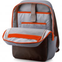 НОВИ! HP раница чанта за лаптоп HP 15.6 Duotone Backpack Silver, снимка 4 - Лаптоп аксесоари - 29662899
