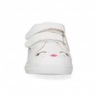 №18-№23, Бебешки обувки за момиче, бели с цветни декорации BUBBLE KIDS, снимка 5 - Бебешки обувки - 36670261