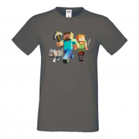 Мъжка тениска майнкрафт Minecraft 1,Minecraft,Игра,Забавление,подарък,Изненада,Рожден Ден., снимка 6 - Тениски - 36494957