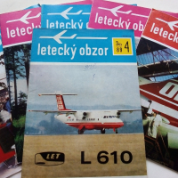Антикварни   списания за авиация "Letecký obzor" - 1989 г., снимка 1 - Списания и комикси - 36501539
