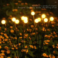 3953 Соларни лампички за градина "Светулки" - с 12 броя лед светлини, снимка 12 - Соларни лампи - 44566690