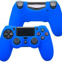 PS4 Силиконов бъмпер за DUALSHOCK®4 контролер в син цвят, снимка 2 - PlayStation конзоли - 30888271