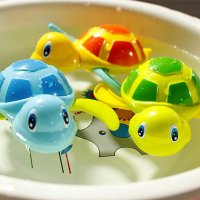 3271 Плуваща костенурка за баня, детска играчка за баня, с навиване , снимка 4 - За банята - 34914136