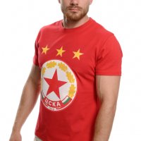 Нова мъжка тениска с дигитален печат на футболния отбор ЦСКА (CSKA) в червен цвят, снимка 6 - Тениски - 37663702