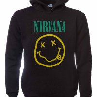 Нов мъжки суичър с трансферен печат на музикалната група Nirvana (Нирвана), снимка 9 - Суичъри - 31757713
