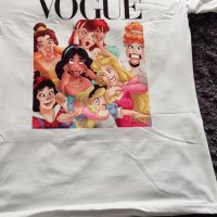 Тениска Disney Princess Vogue принт. Модели и размери, снимка 7 - Тениски - 28234408