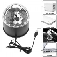 LED парти лампа проектор с дистанционно 9W , Bluetooth, снимка 4 - Прожектори - 30282283