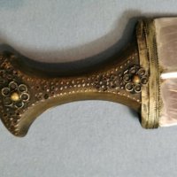 Стара арабска кама, ятаган,сабя,нож, снимка 7 - Антикварни и старинни предмети - 30809346