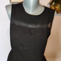 Къса черна рокля на H&M р-р S/М, снимка 3 - Рокли - 40458679