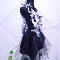 Детска рокля за латино танци в черно и бяло, снимка 1 - Детски рокли и поли - 38946637