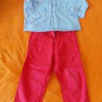 Риза и панталон за момче 12-18 мес, снимка 2 - Комплекти за бебе - 33760485