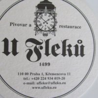  Комплект от 3 подложки за бира от пивоварна U Fleků,Чехия, снимка 8 - Декорация за дома - 33886676