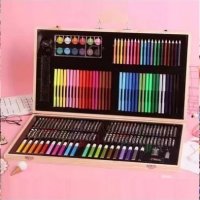 Комплект за рисуване от 180 части - моливи, флумастери, пастели, боички и др, подредени в здраво и к, снимка 3 - Рисуване и оцветяване - 40483100