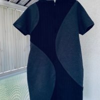 Скъпа рокля SELECTED (Дания)-кокон,твърд лен и памук, снимка 6 - Рокли - 37704809