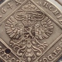 Сребърна монета 30 кройцера 1764г. Мария Терезия Бохемия Прага 12214, снимка 9 - Нумизматика и бонистика - 42846959